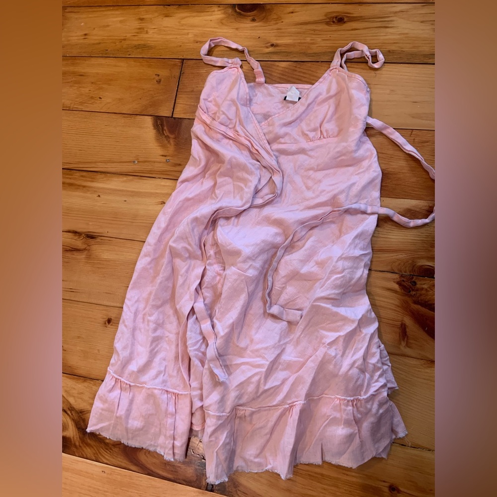 Pink J Crew Wrap Dress 0